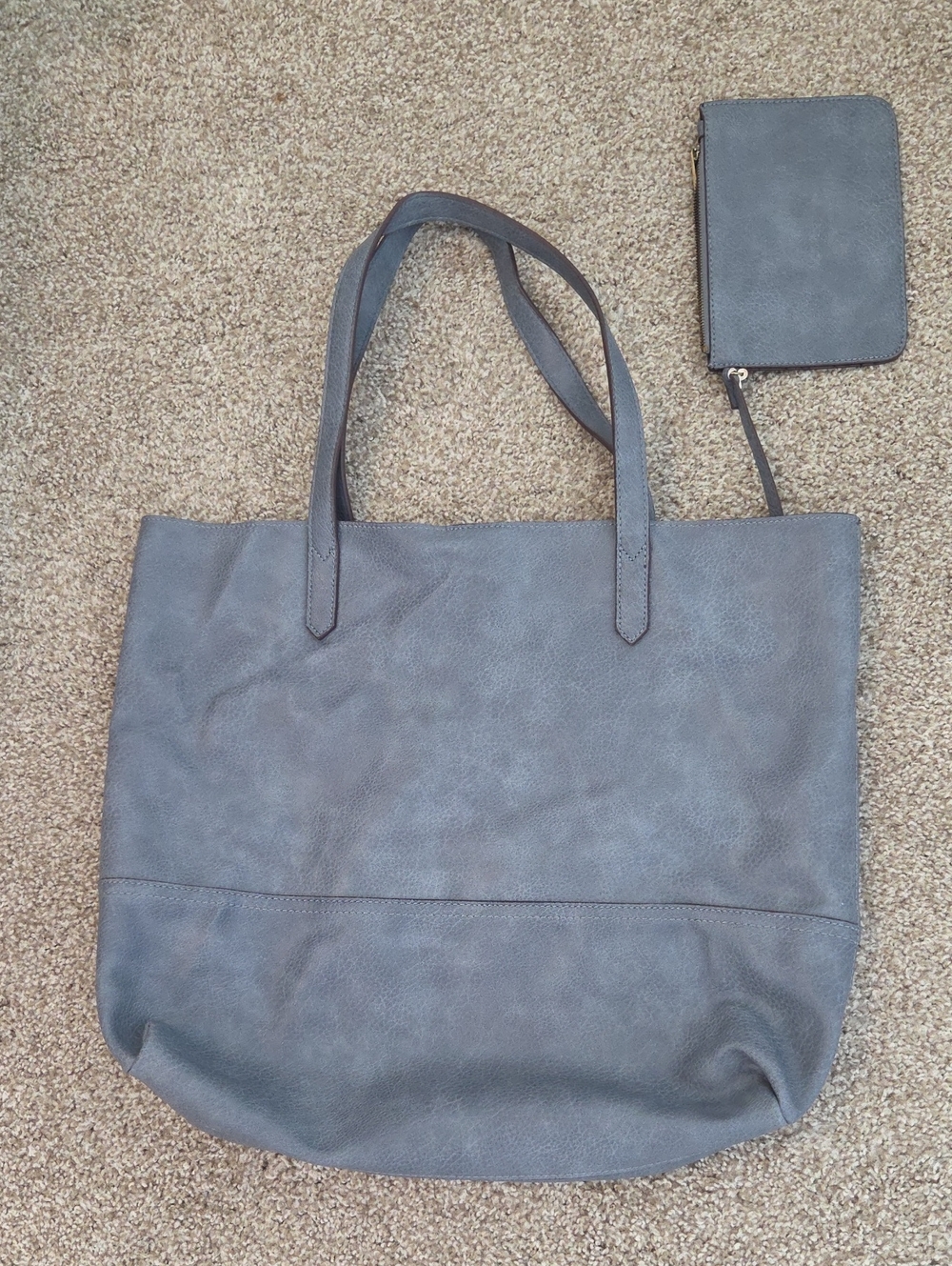 Street Level Parker Light Blue Tote w/ Mini Wallet Stitch Fix